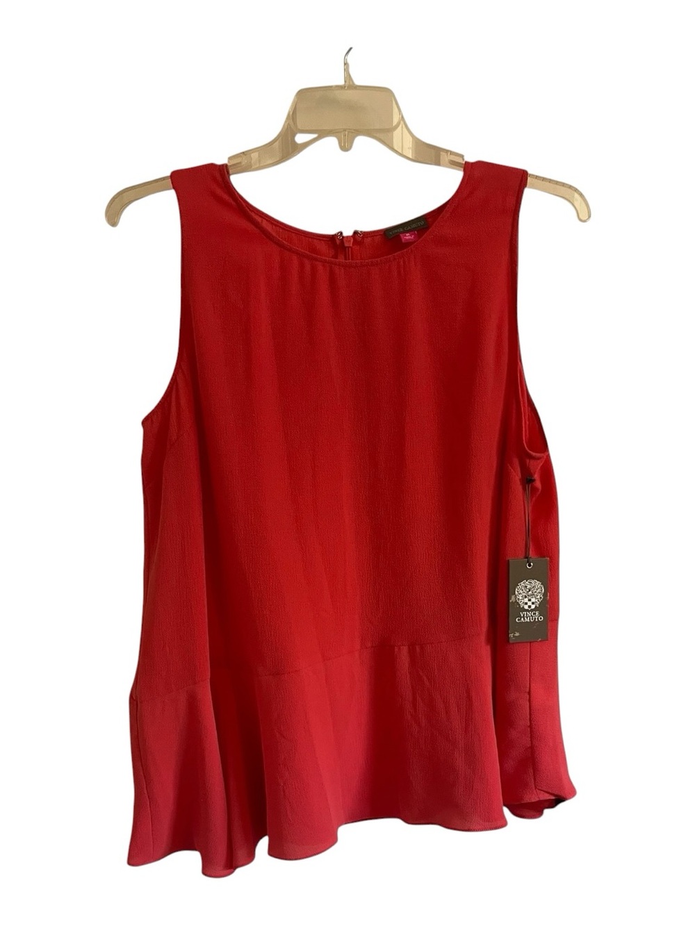 Vince Camuto Lightweight Airy Sleeveless Peplum Top Size XL - Picture 4 of 8